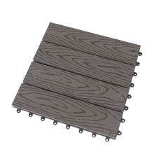 Non-Slip DIY Anti-UV Fire-Retardant Waterproof WPC Composite Decking Tiles